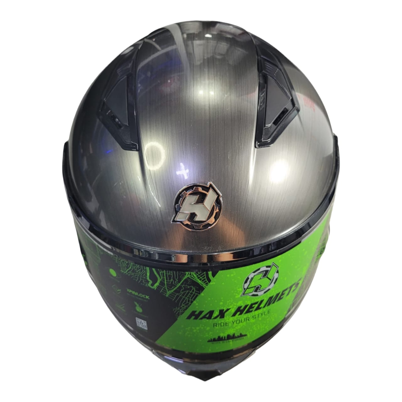 CASCO HAX OBSIDIAN MERCURY PLATA