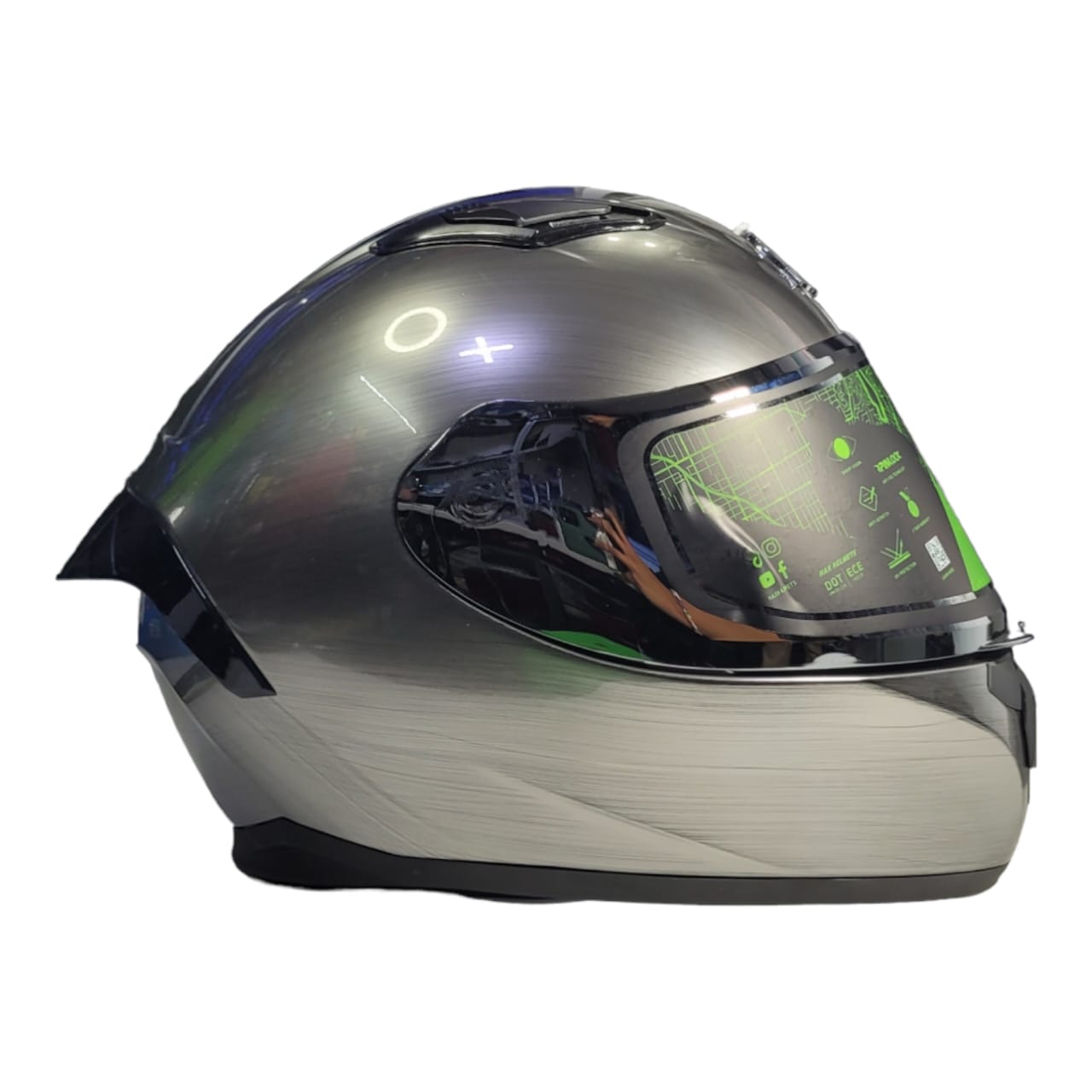 CASCO HAX OBSIDIAN MERCURY PLATA