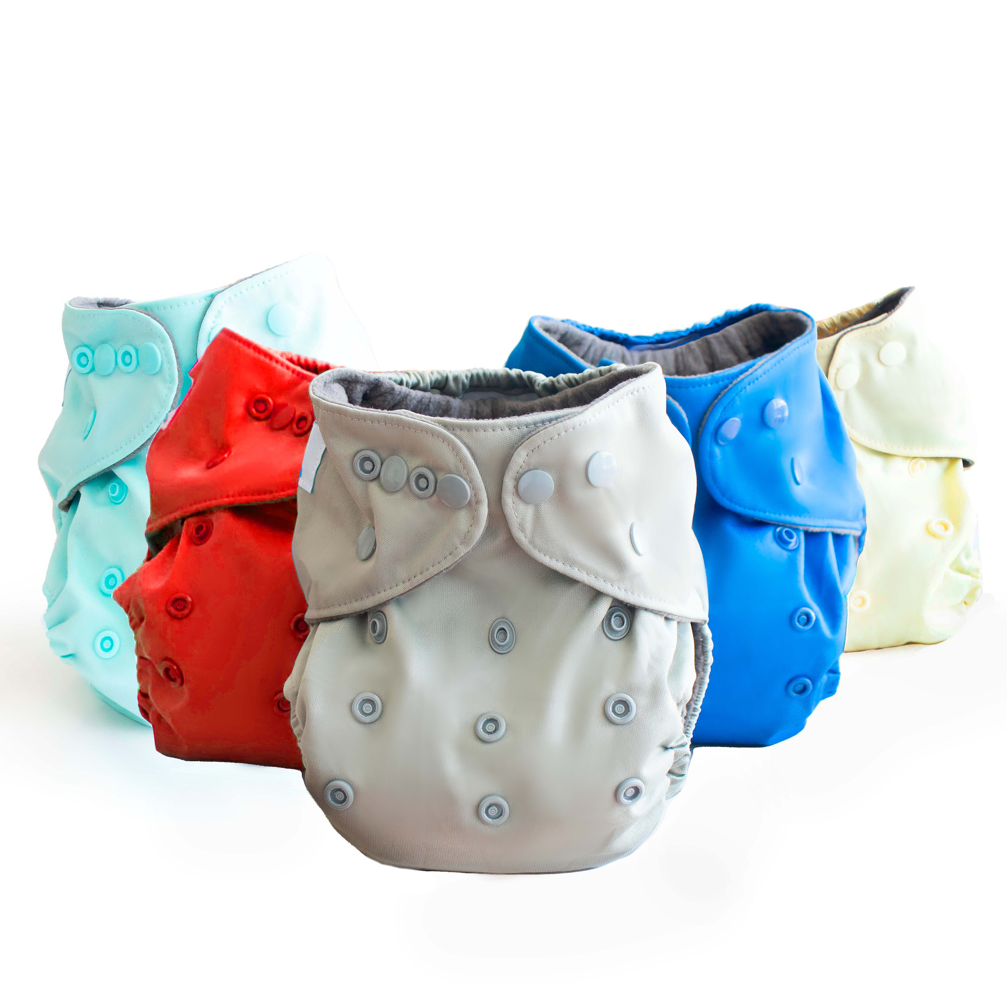 5 PAÑALES ECOLÓGICOS DOBLE RIEL INTERIOR BAMBÚ Niño + 5 insertos de bambú de 4 capas