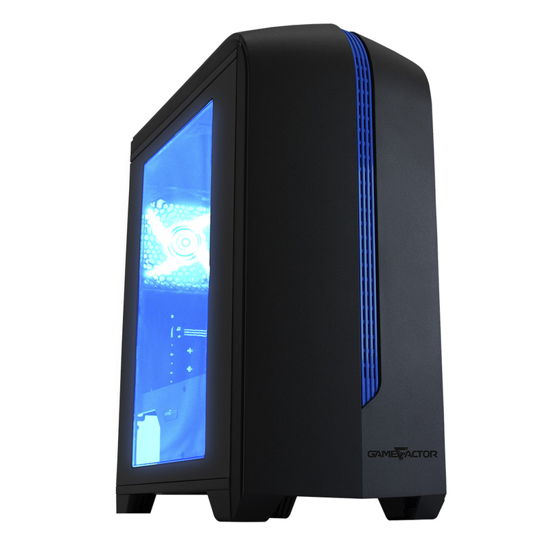 Gabinete Game Factor CSG500 con Ventana LED, Micro-Tower, Micro-ATX/Mini-ITX, USB 2.0/3.0