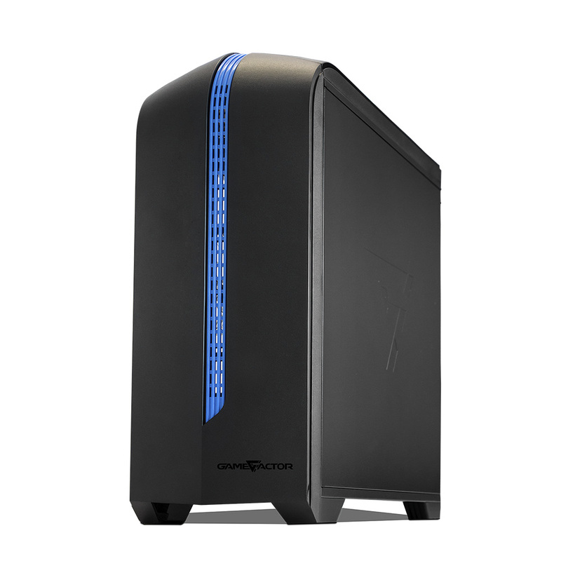 Gabinete Game Factor CSG500 con Ventana LED, Micro-Tower, Micro-ATX/Mini-ITX, USB 2.0/3.0