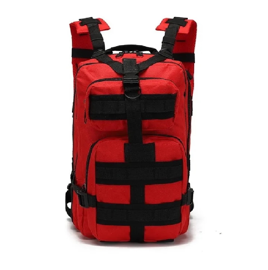 Mochila Militar Táctica Viaje Muy Resistente Rojo
