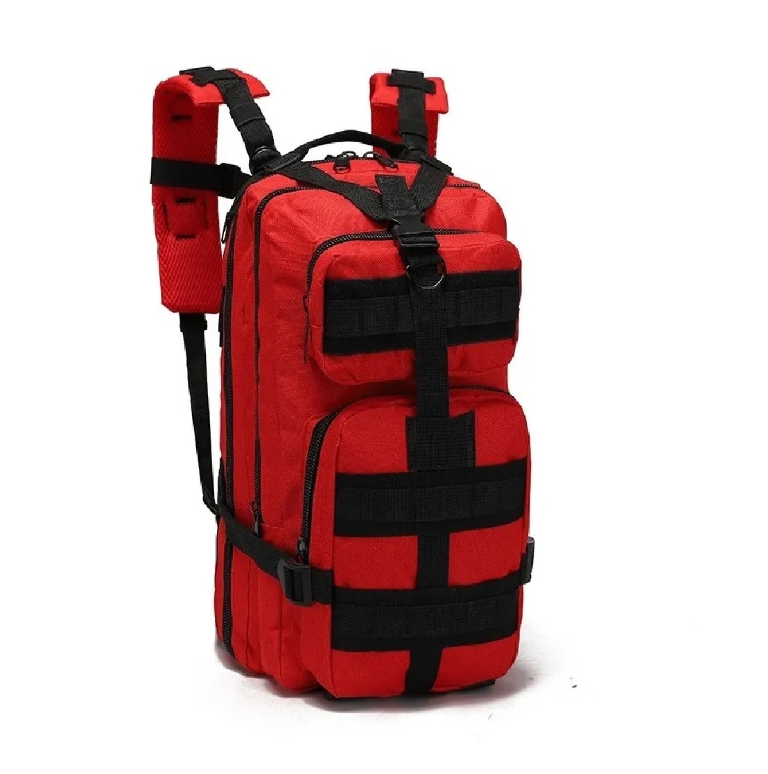 Mochila Militar Táctica Viaje Muy Resistente Rojo