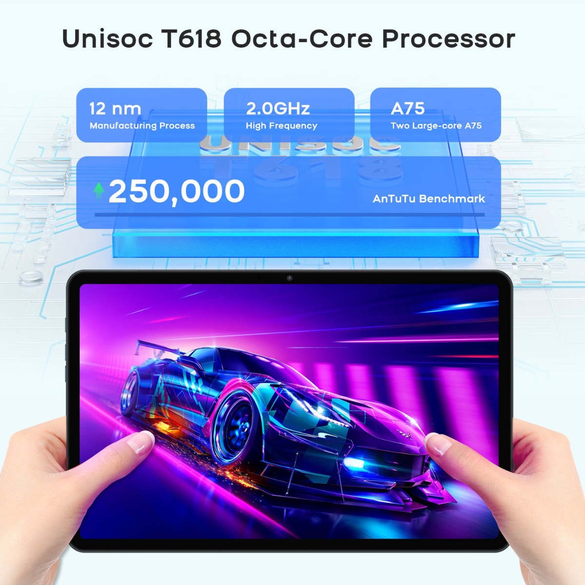 Tableta Inteligente Headwolf HPad2 8/256 GB Doble SIM 4G Cuerpo de Aluminio 