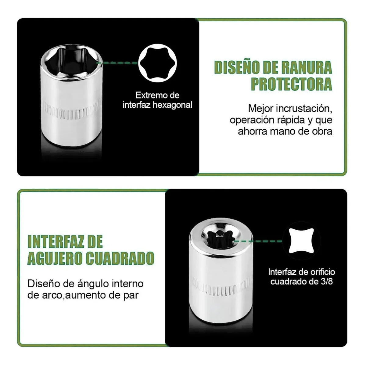 Juego De Herramientas Mecánicas Auto cle Dados Acero kit 46pcs