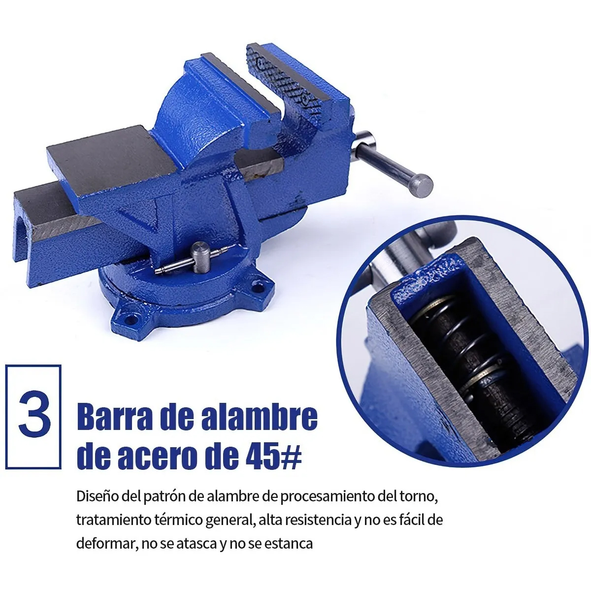 Tornillo De Banco 5 Pulgadas 5.3kg Pesado