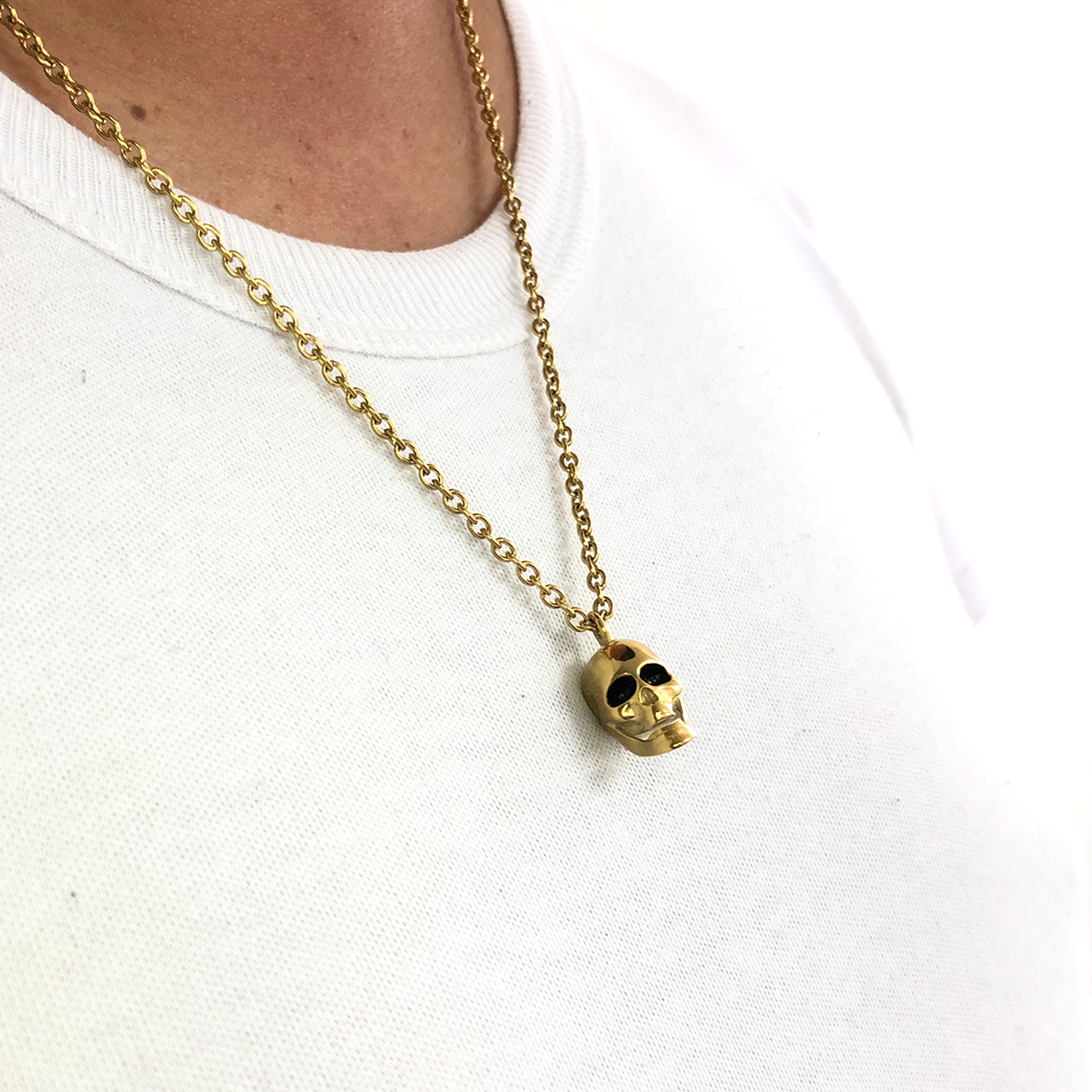 Collar Skull C. Dorado S. Lux Sarosa