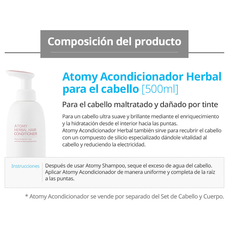 Acondicionador Herbal para Cabello *1pza Atomy