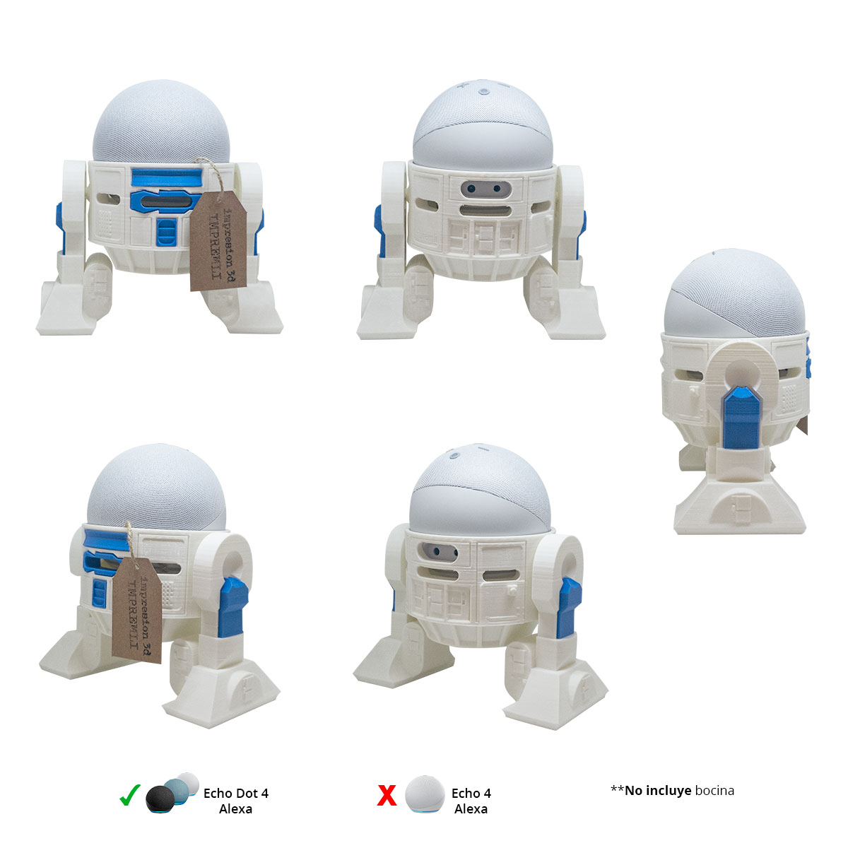 Soporte para bocina Alexa Echo Dot 4 Generación Tipo Androide 