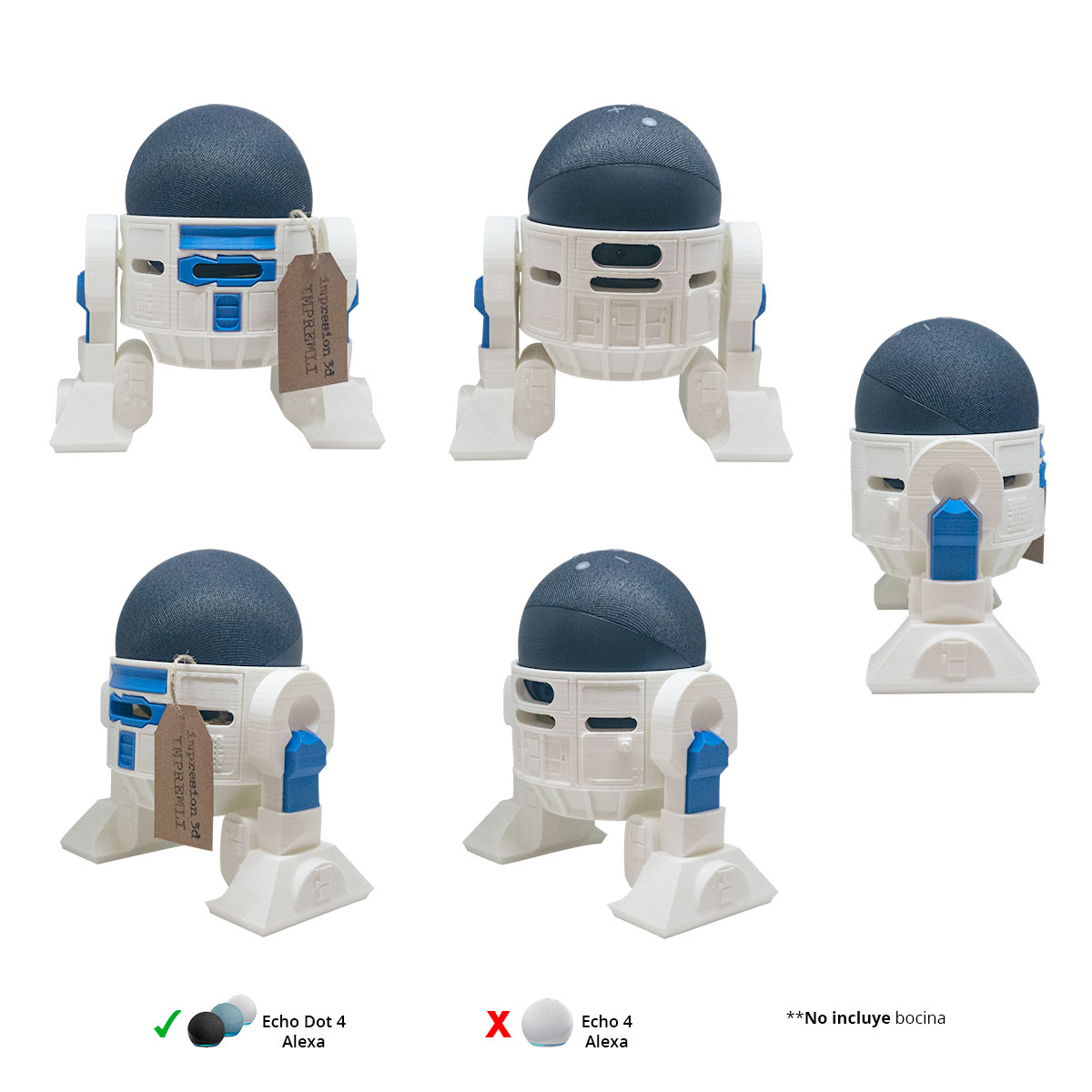 Soporte para bocina Alexa Echo Dot 4 Generación Tipo Androide 