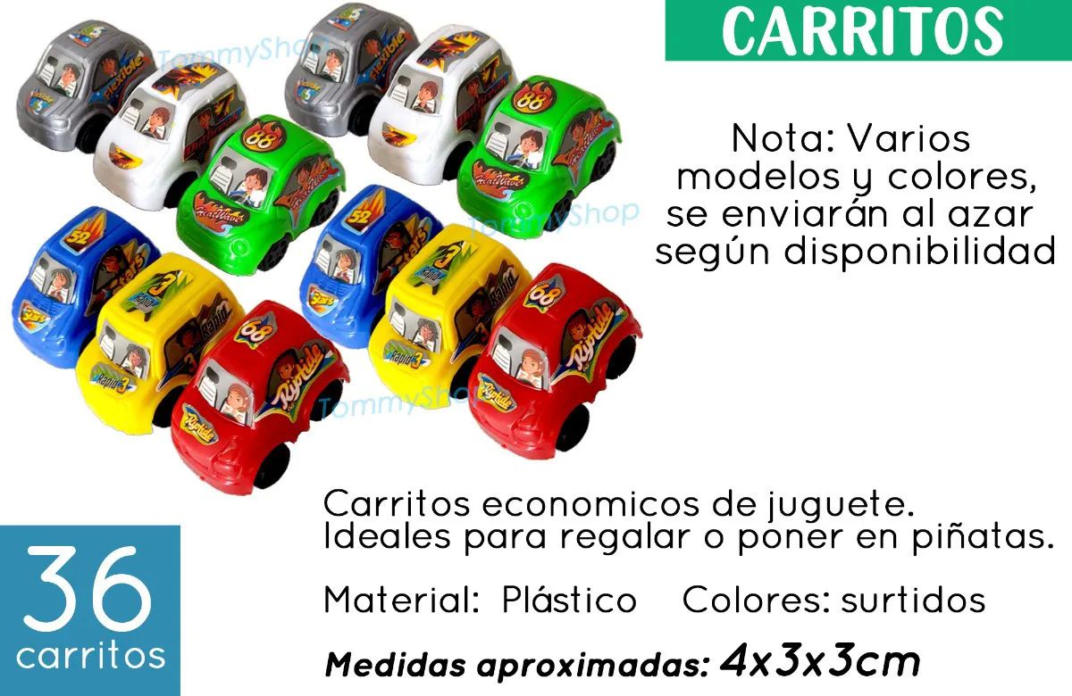 Carritos Juguete Economicos Mayoreo Surtido Piñata P Regalo