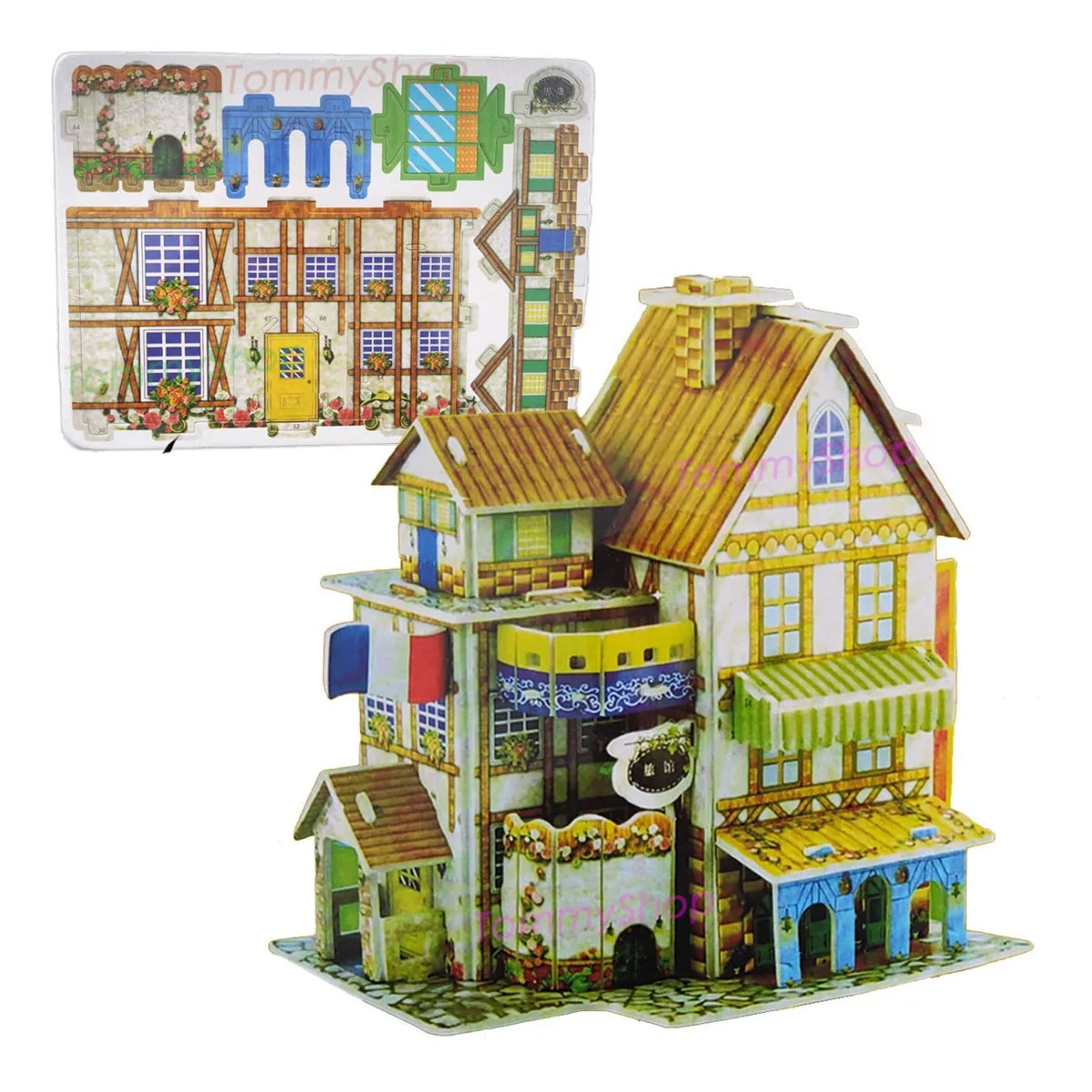 Rompecabezas 3d Juego D Mesa Didactico Infantil P Regalo Casitas p maqueta