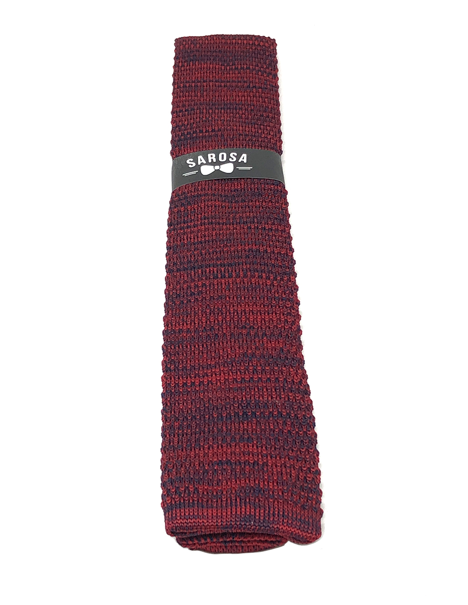 Corbata Tejida Roji-Azul Caballero Hombre Sarosa				