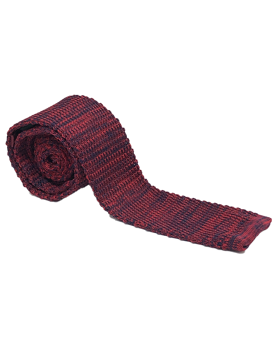 Corbata Tejida Roji-Azul Caballero Hombre Sarosa				