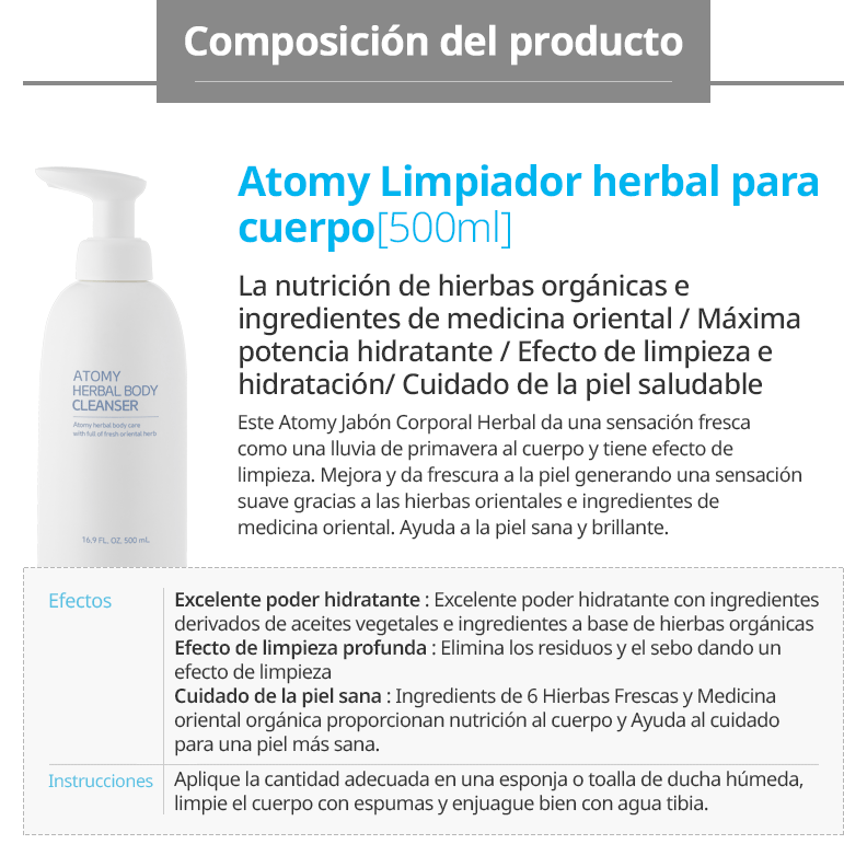 Limpiador Herbal para Cuerpo *1pza Atomy