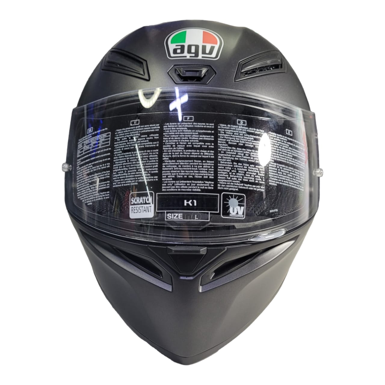 CASCO AGV K3 SOID BLACK 