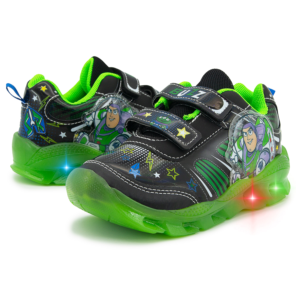 Tenis Luces Niño Buzz Lightyear Toy Story Verde 14-21