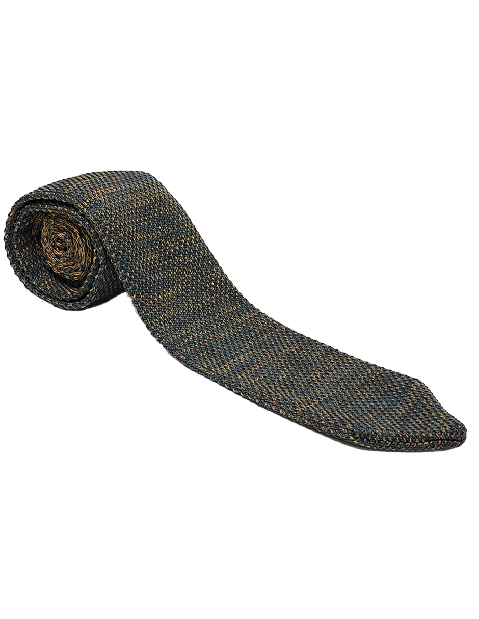 Corbata Tejida Tornasol MarronOne Hombre Caballero Sarosa