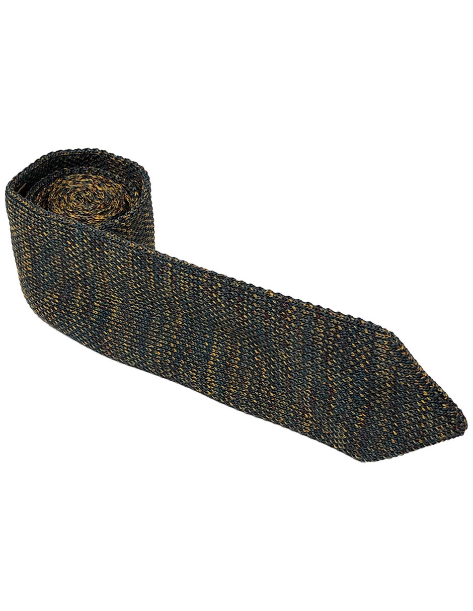 Corbata Tejida Tornasol MarronOne Hombre Caballero Sarosa