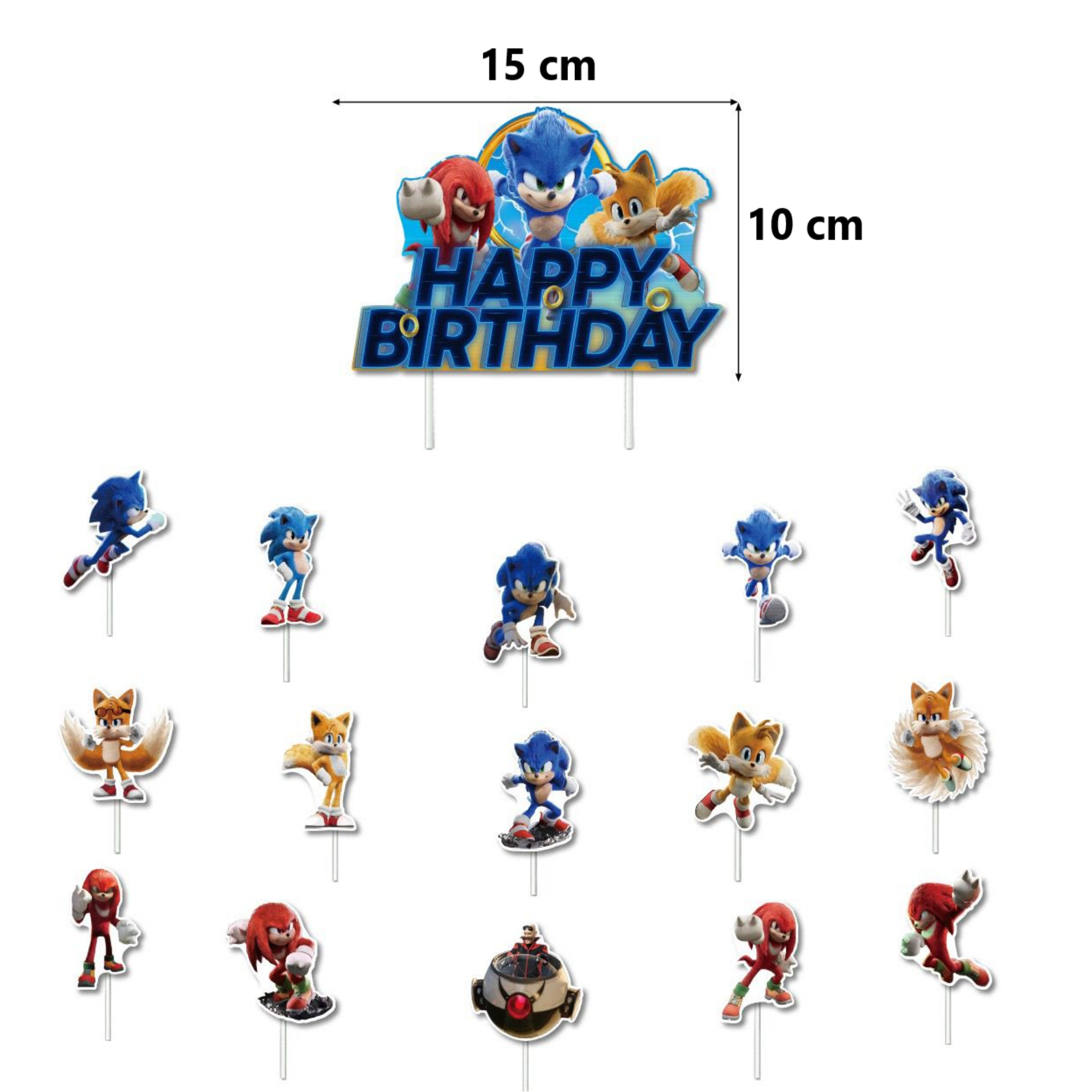 Globos De Cumpleaños Decoración Kit De Fiesta SONIC