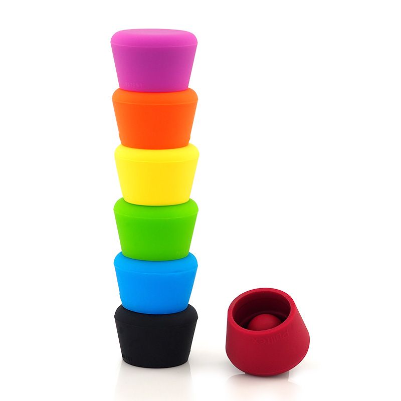 Tapón Botella Vino/cerveza De Silicón De Colores Pulltex914