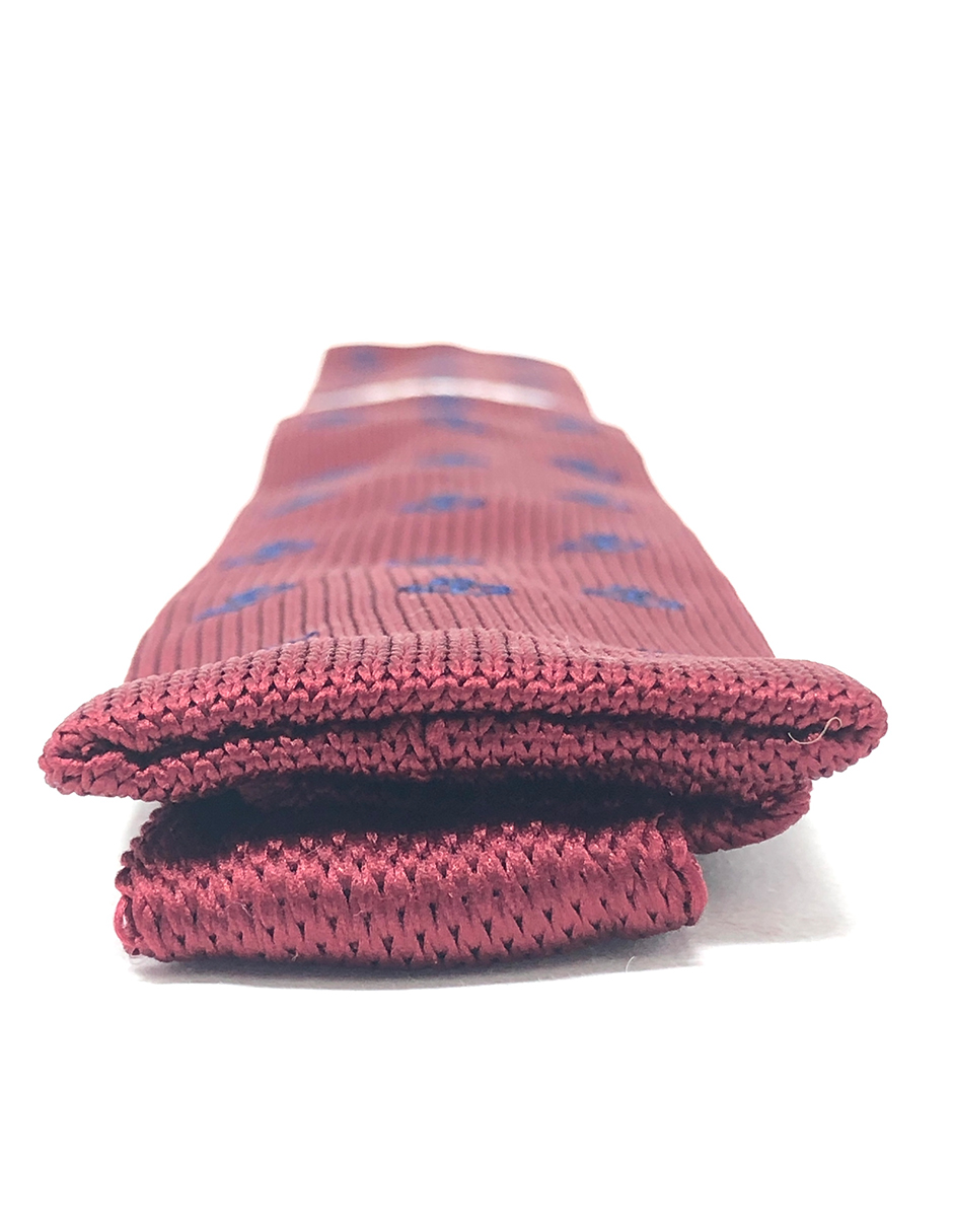 Corbata Lisa Red Garnet Ancla Caballero Hombre Sarosa				