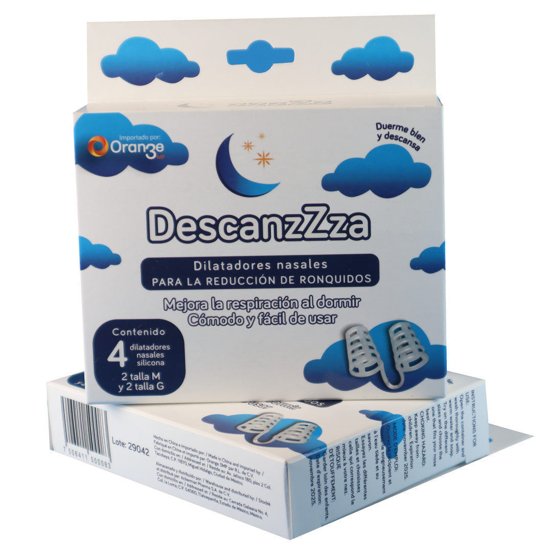 DescanzZza Caja Con 4 Dilatadores Nasales De Silicona