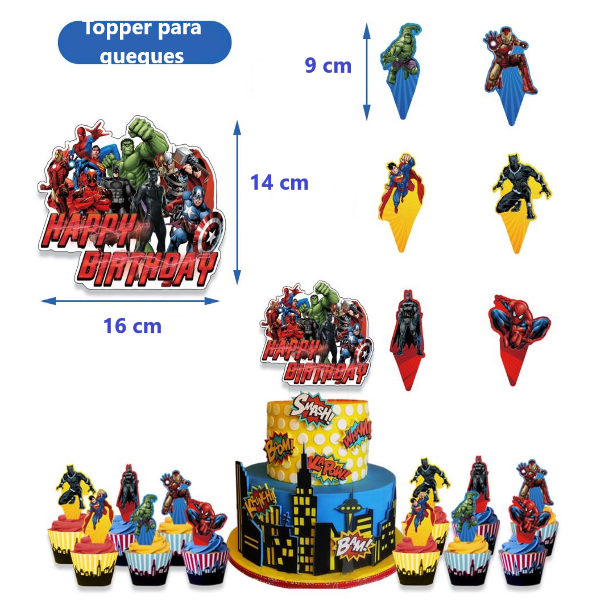 Globos De Cumpleaños Decoración Kit De Fiesta AVENGERS