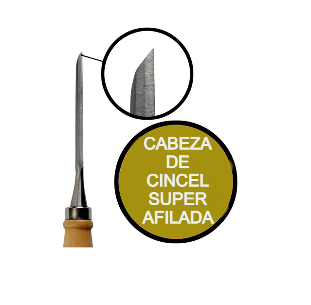 Cincel Formon Juego Madera Gubia Carpintero Tallado 12pzs Vmingo