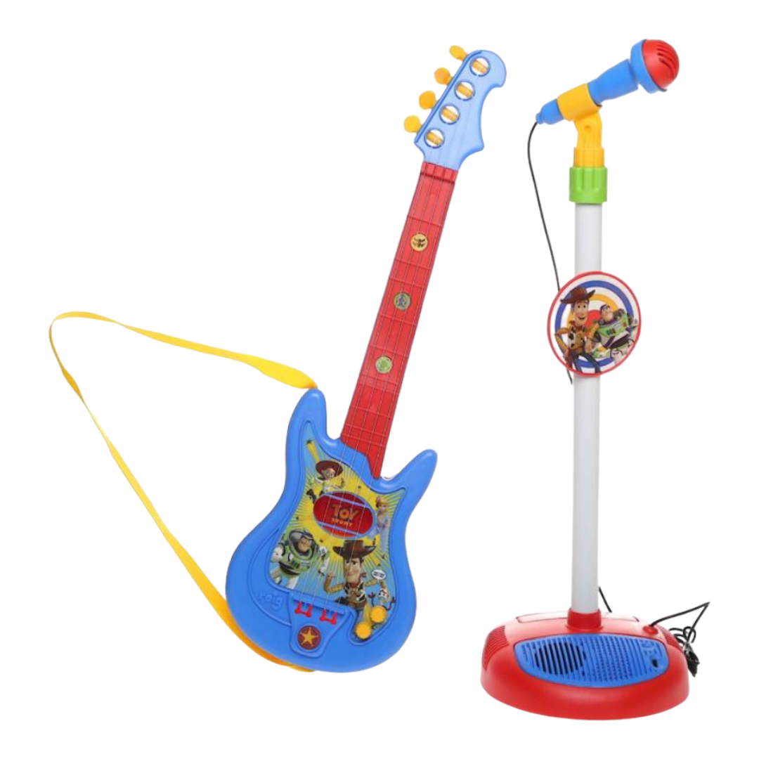 Guitarra multifuncional didáctica de juguete, de color celeste, con me –  cocco & lolo