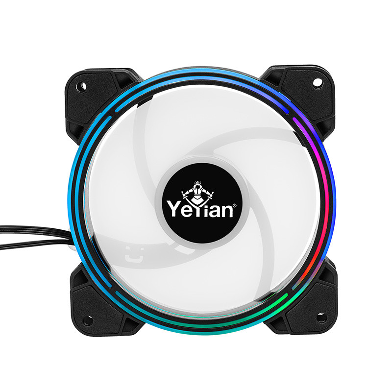 KIT YEYIAN ARGB VENTILADORES,TIRA D LUZ,CONTROL YCF-3KFS-01 TYPHOON