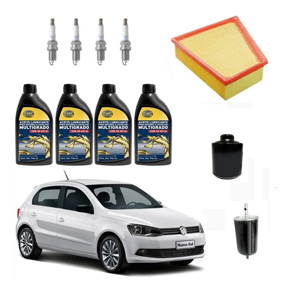 Kit Afinacion Vw Gol 1.6 Lts. Aceite 20w50