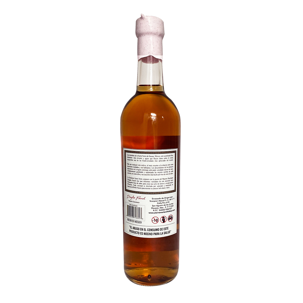 Whiskey Oaxaqueño Maíz Arcoíris Sierra Norte 750ml