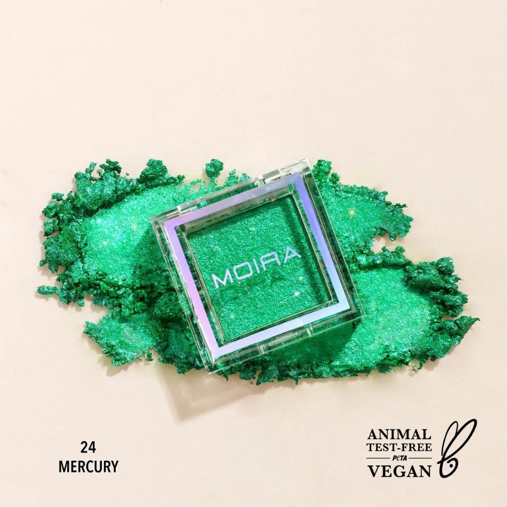 Sombra De Ojos Moira Cosmetics En Crema Glitter Tornaso Mercury