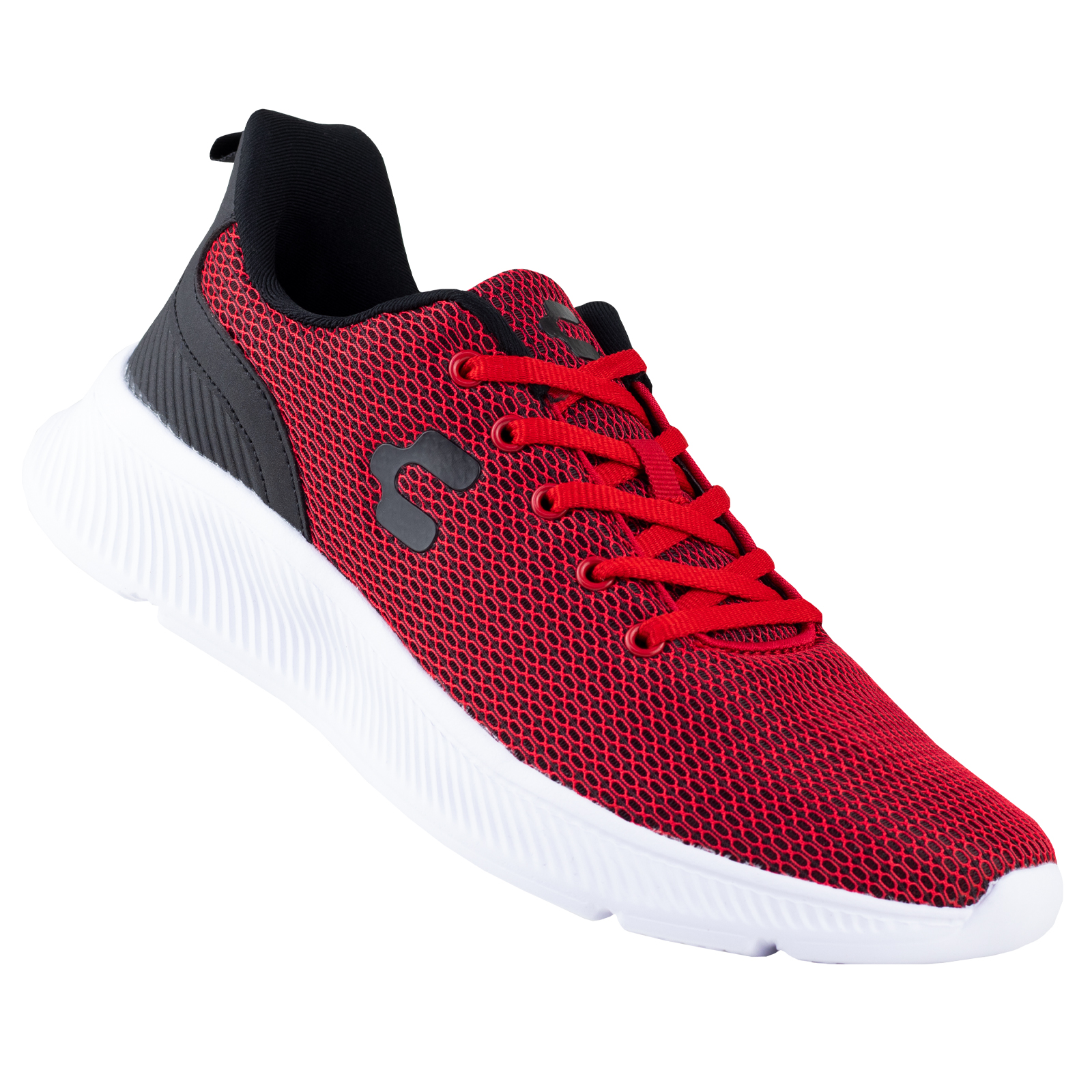 Tenis Running Hombre Charly Origen II 1086138 Rojo Negro