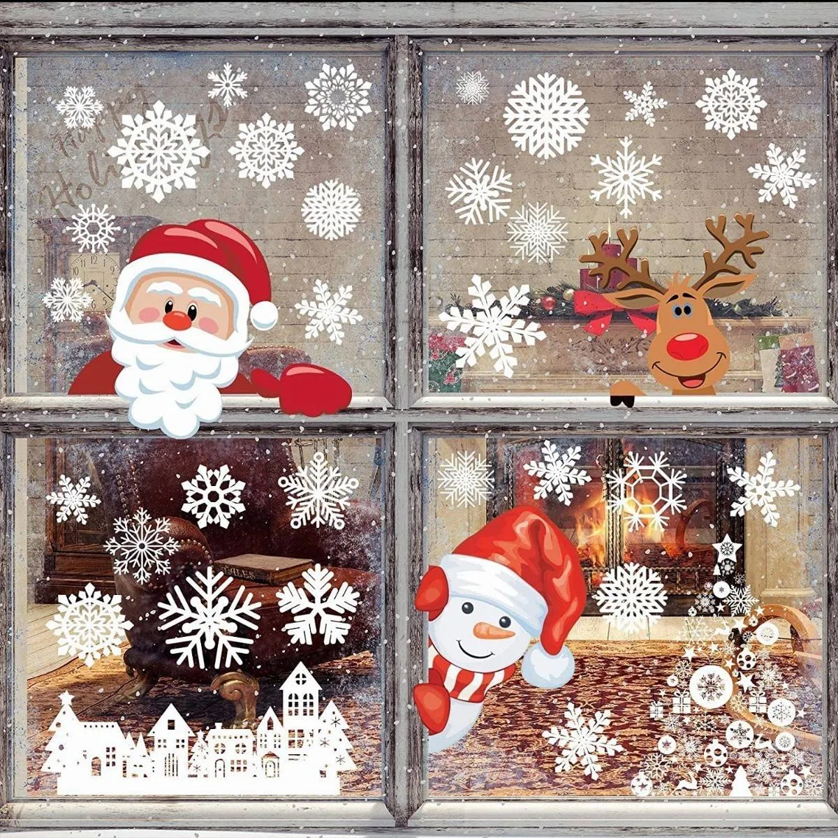 Pegatinas Para Ventana De Navidad decoraciones Navideñas