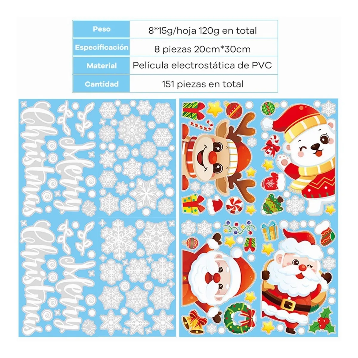 Pegatinas Para Ventana De Navidad decoraciones Navideñas