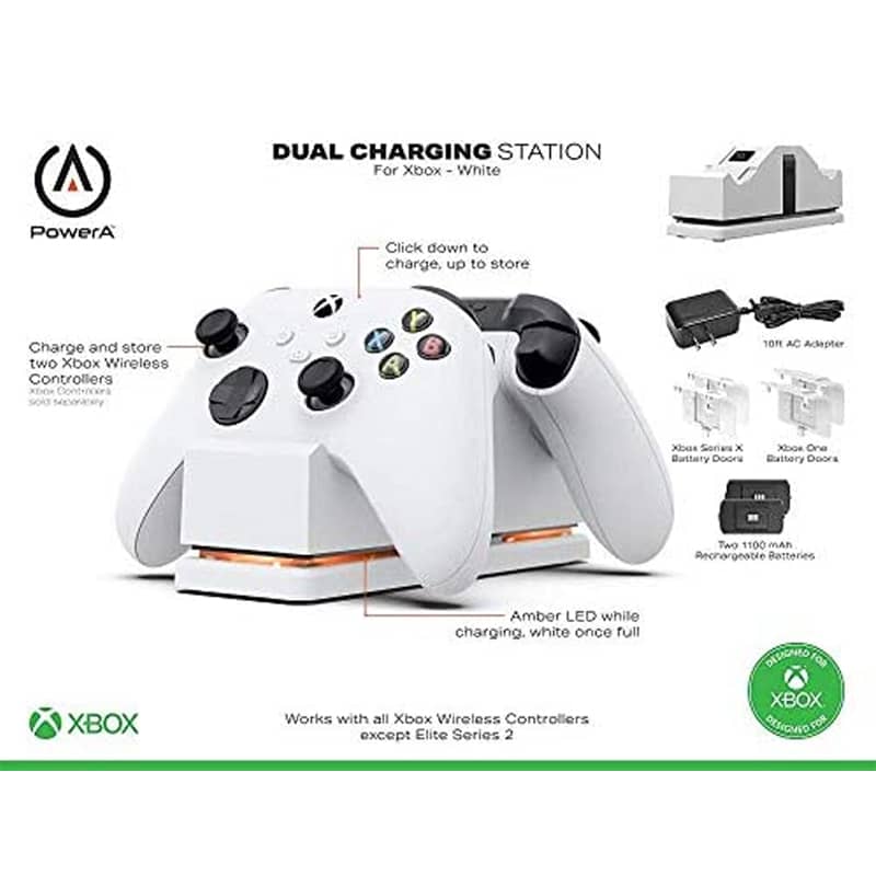 Estación De Carga Doble Para Xbox Series X|s Power A Blanco