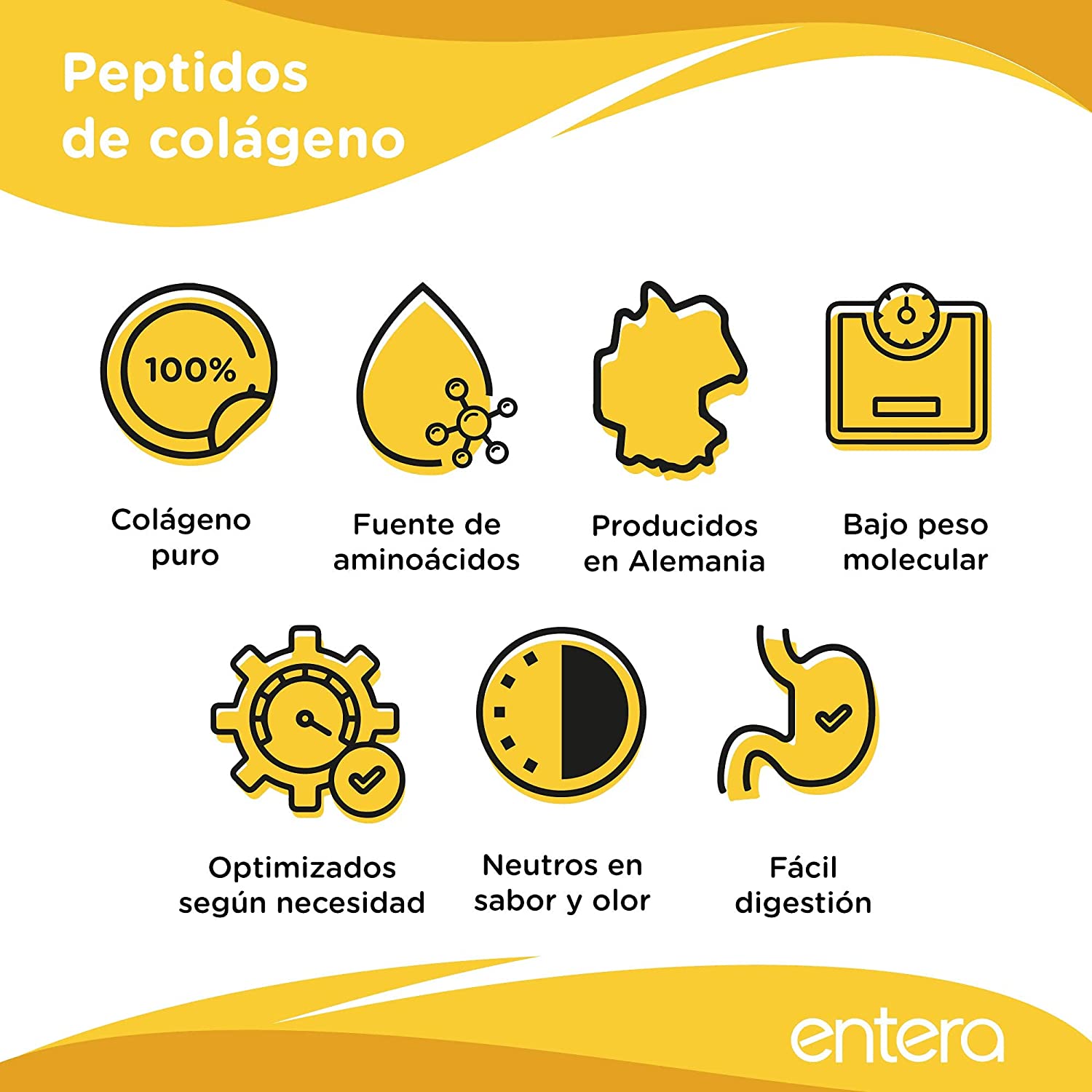 Colágeno Hidrolizado Entera Pharma® Sin Azucar 500g