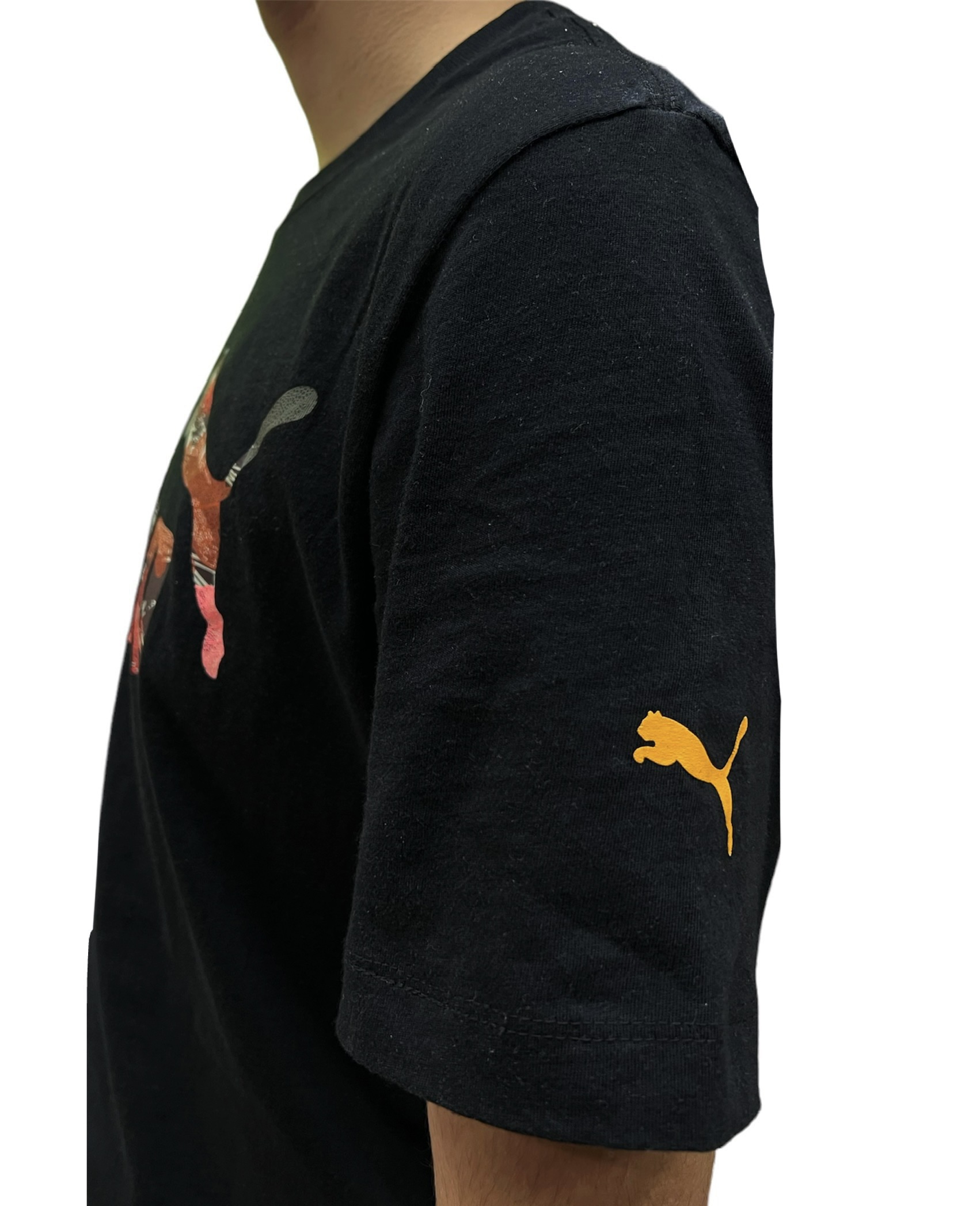 Playera Puma Logo Fall Leaves Tee De Caballero Original