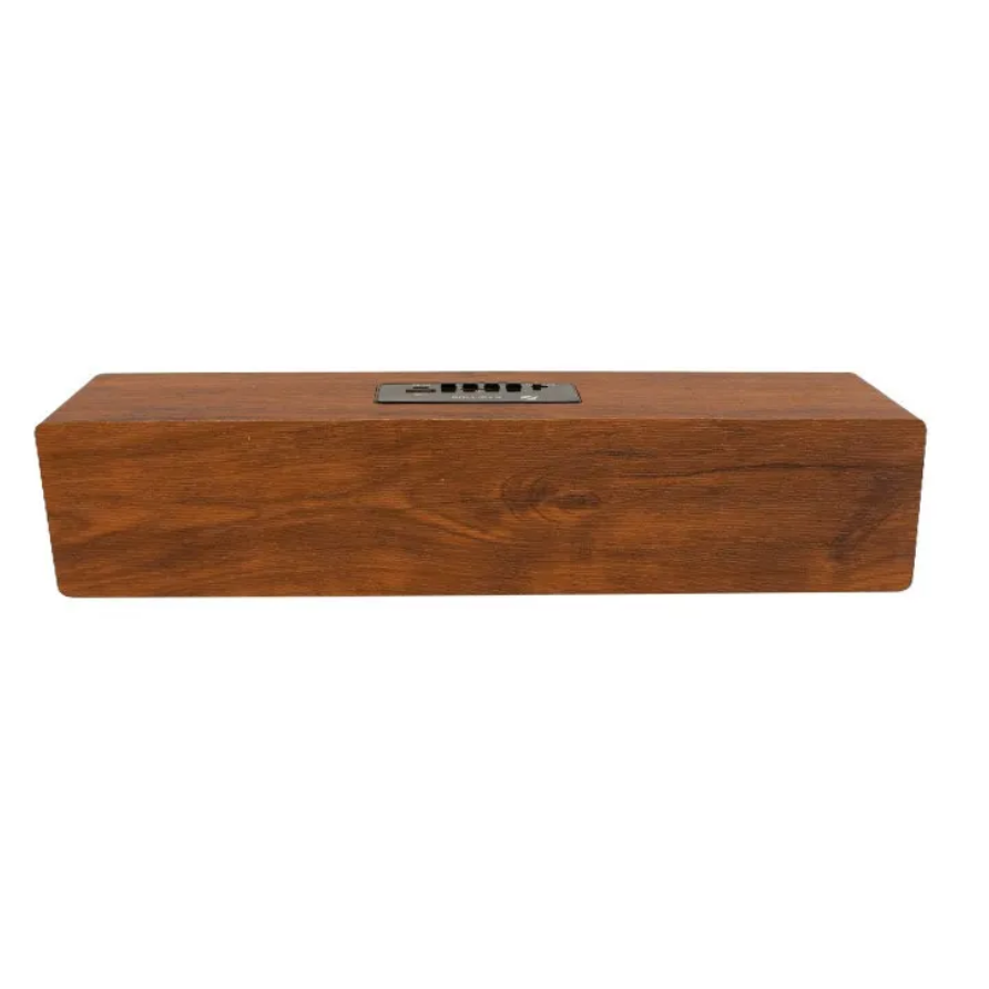 Bocina Bluetooth Barra Con Diseño Tipo de Madera