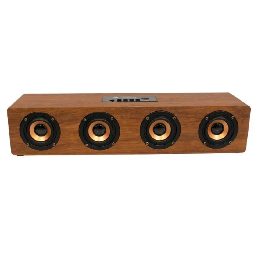 Bocina Bluetooth Barra Con Diseño Tipo de Madera