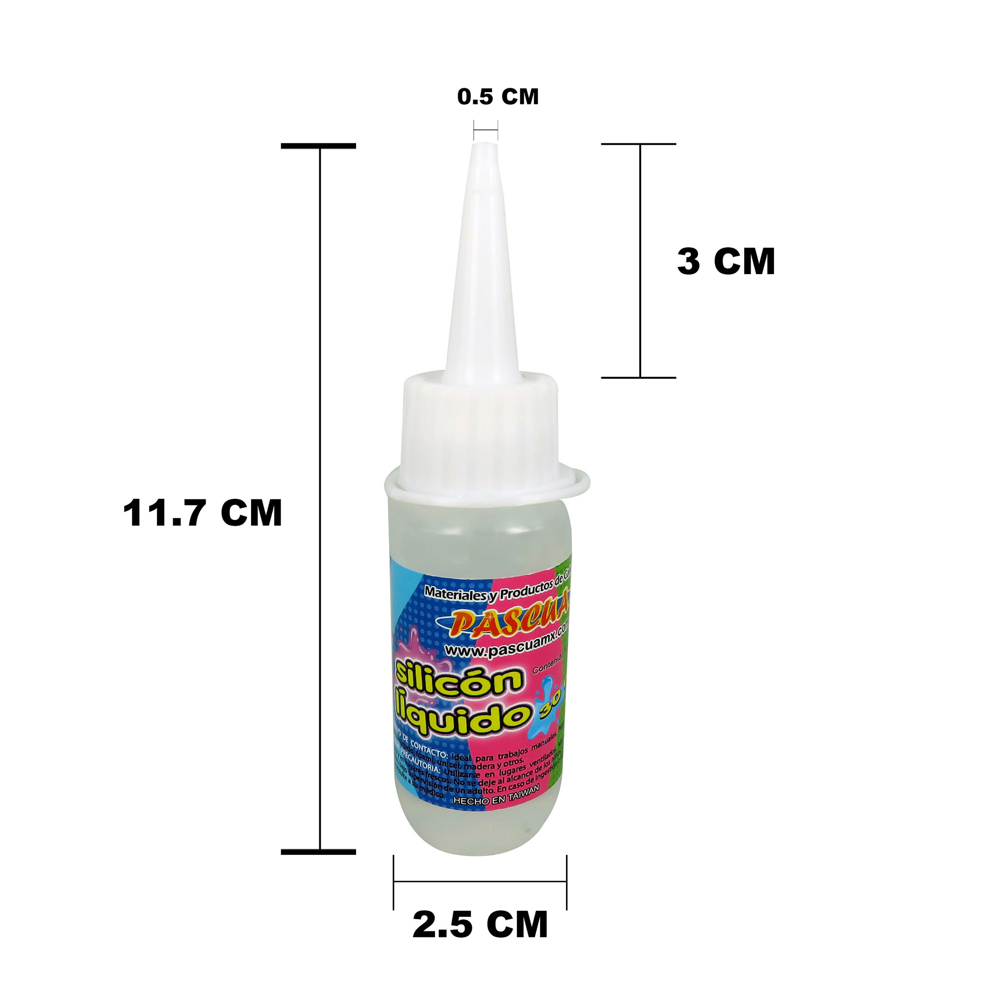 Silicon Liquido Pascua pegamento transparente para manualidad, escolar y de oficina 30 ML 24 pzas