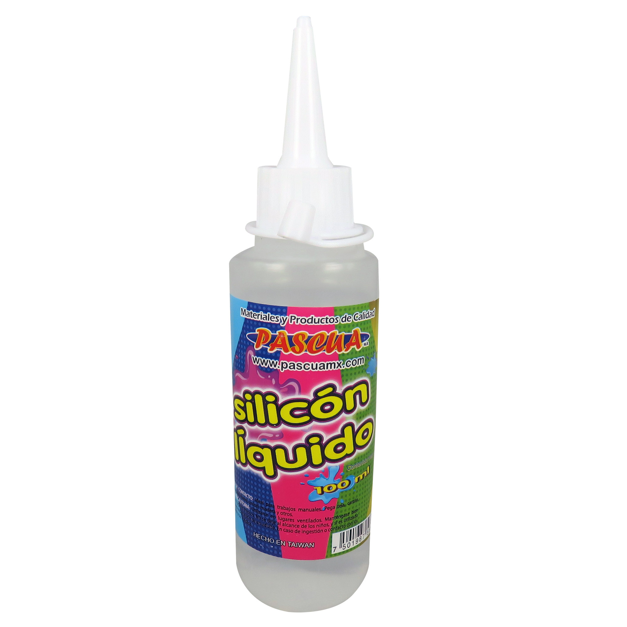 Silicon Liquido Pascua pegamento transparente para manualidad, escolar y de oficina 100 ML 12 pzas