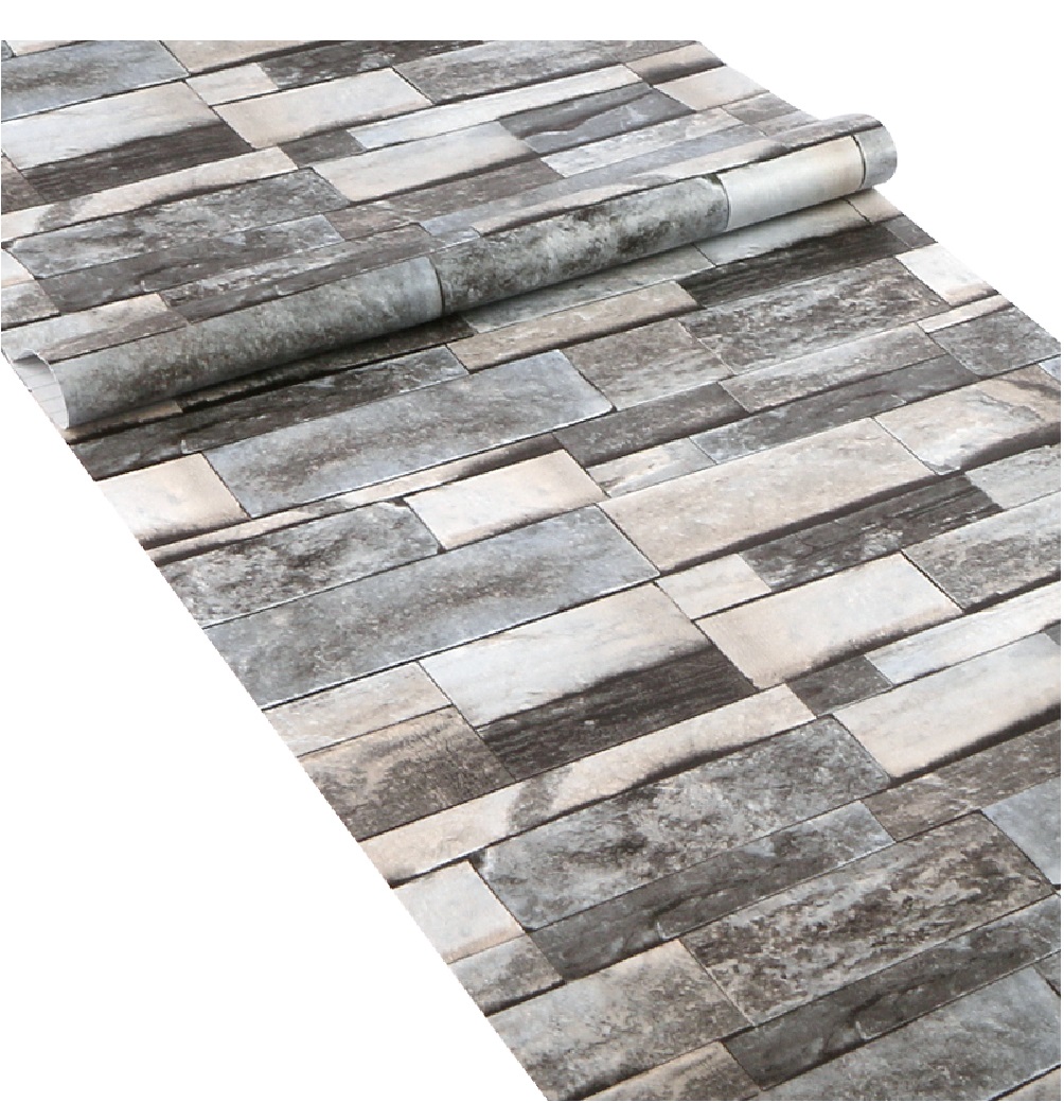 Papel Tapiz Auto Adherible Decorativo Para Pared Cantera Gris.
