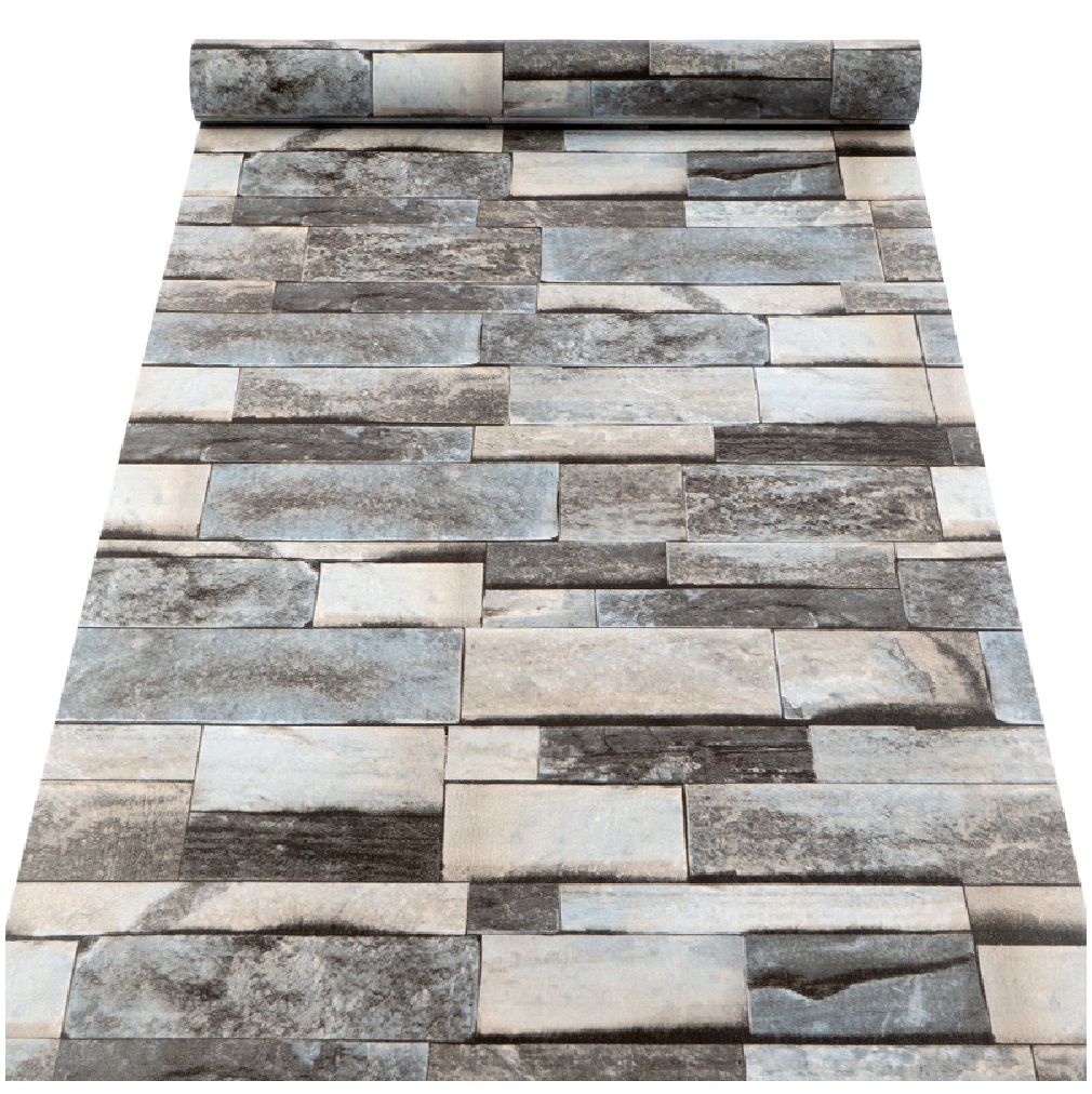 Papel Tapiz Auto Adherible Decorativo Para Pared Cantera Gris.
