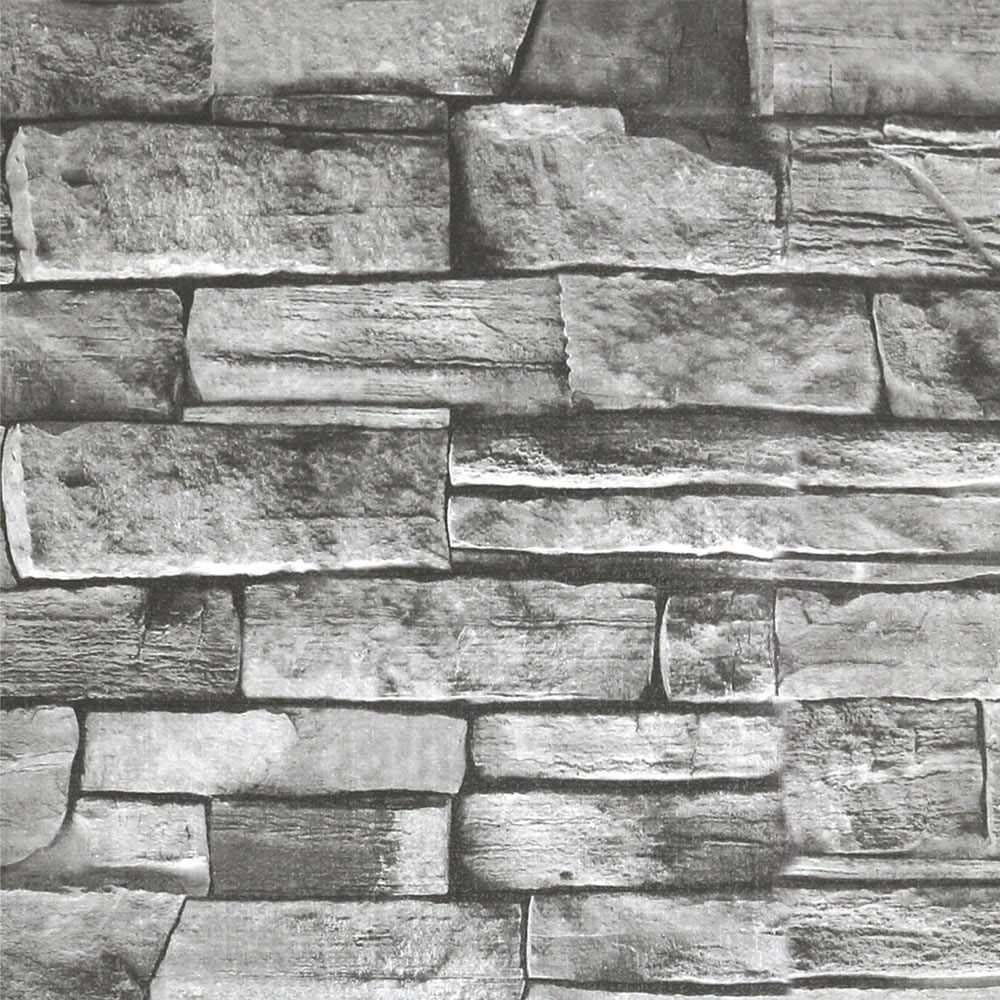 Papel Tapiz Auto Adherible Decorativo Para Pared Ladrillo Gris