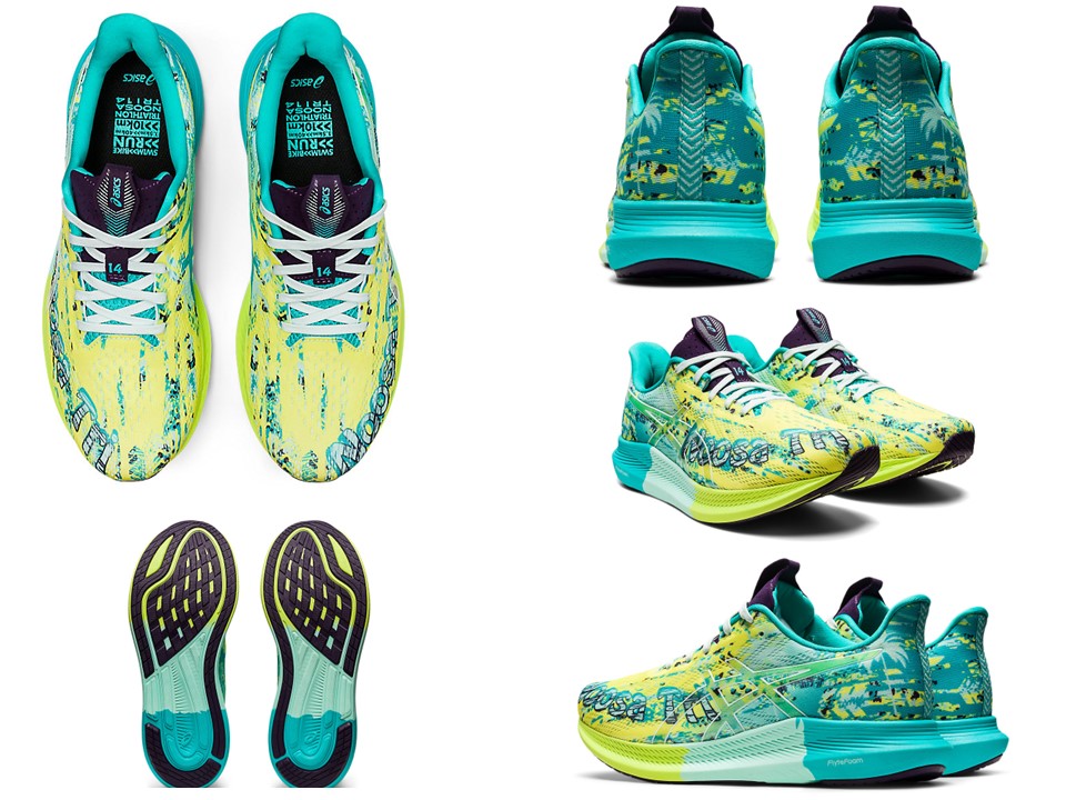 TENIS ASICS MUJER NOOSA TRI 14 STANDARD 1012B208 + CALCETAS DE REGALO.