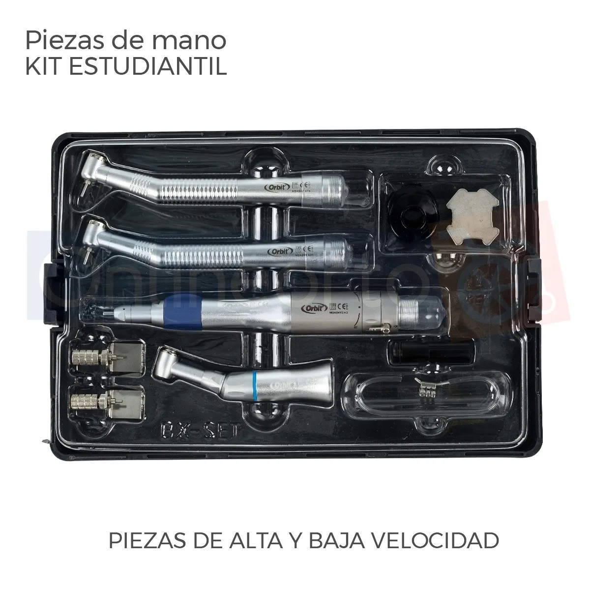 Kit Estudiantil Piezas De Alta Y Baja Velocidad Dental