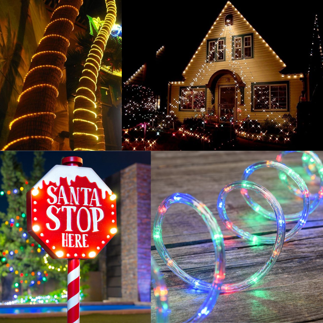 Manguera Led Navideña 100 Metros 8 Modos Dimmer Control IP67 Dosyu